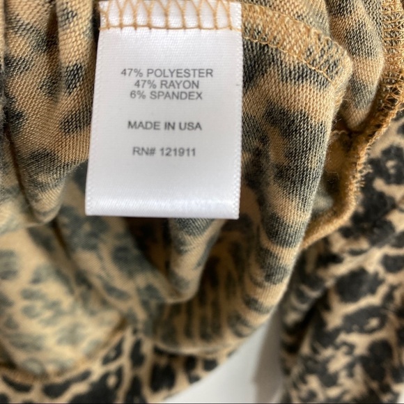 LNA Brushed Leopard Print Cutout Sweater - Picture 5 of 6